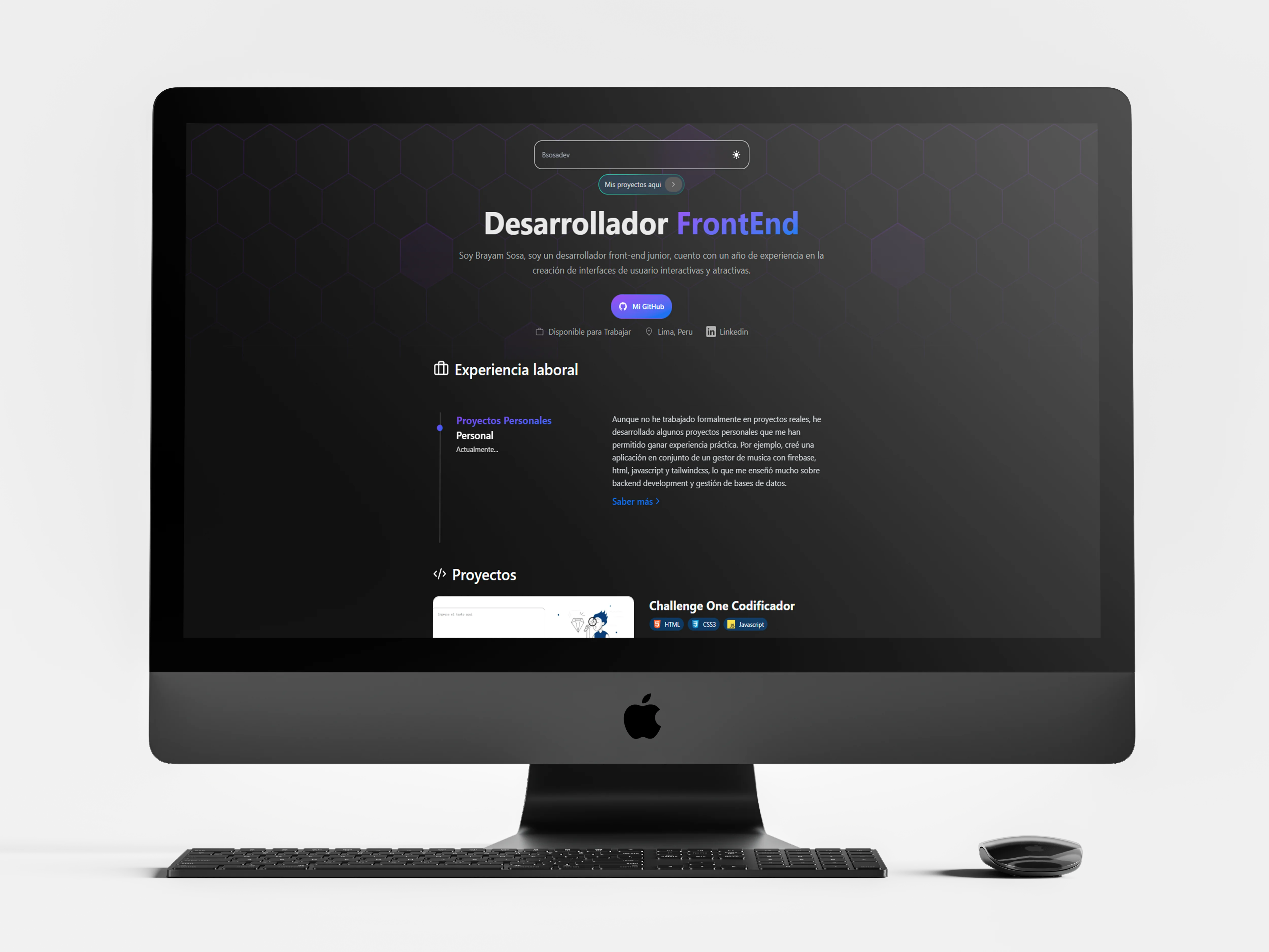 Mockup Portafolio Web